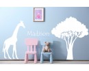 Giraffe Safari Wall Decal